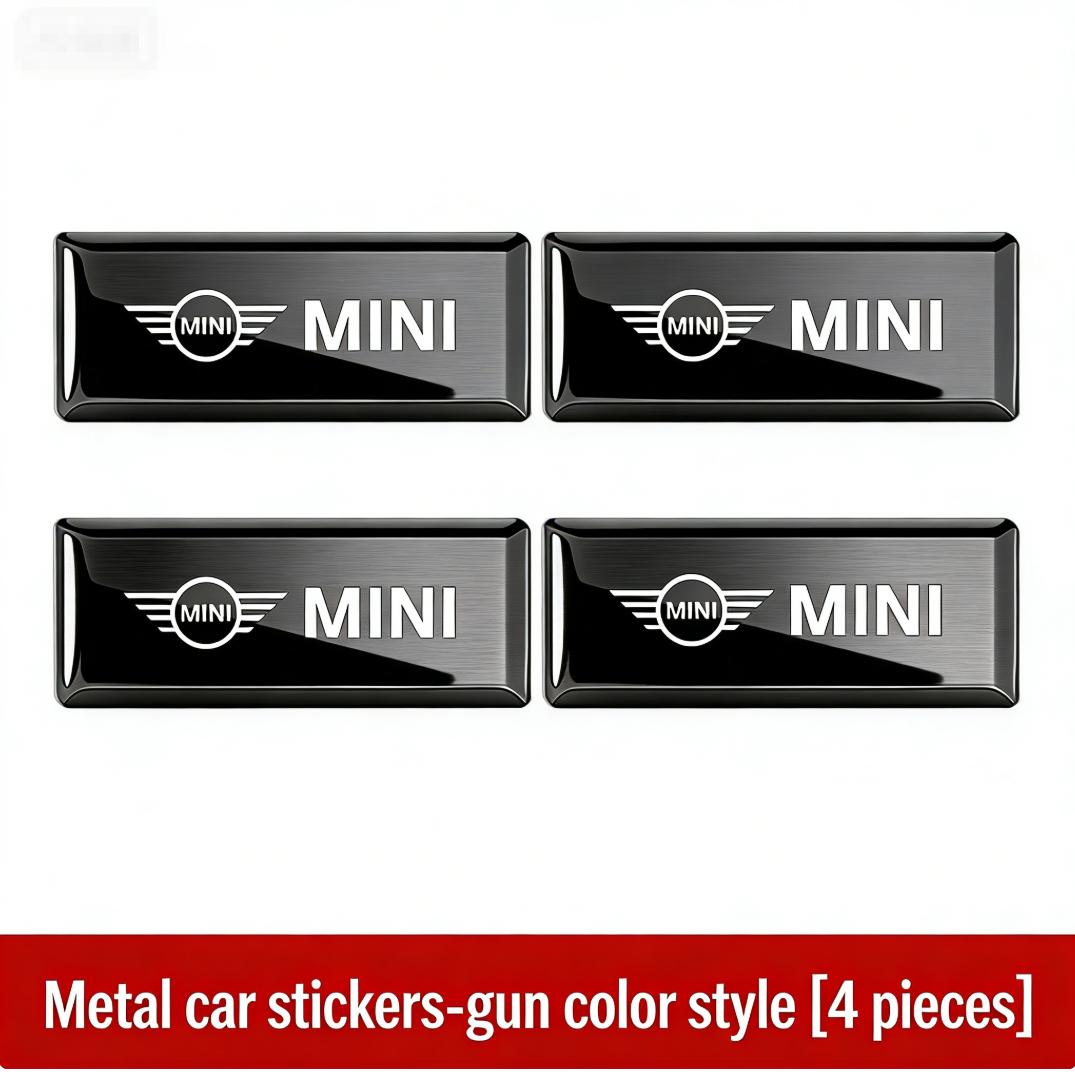 

4pcs Car Styling Emblem Sticker Metal Badge Decorative Decal For Mini Cooper Works One JCW R56 R53 F54 F55