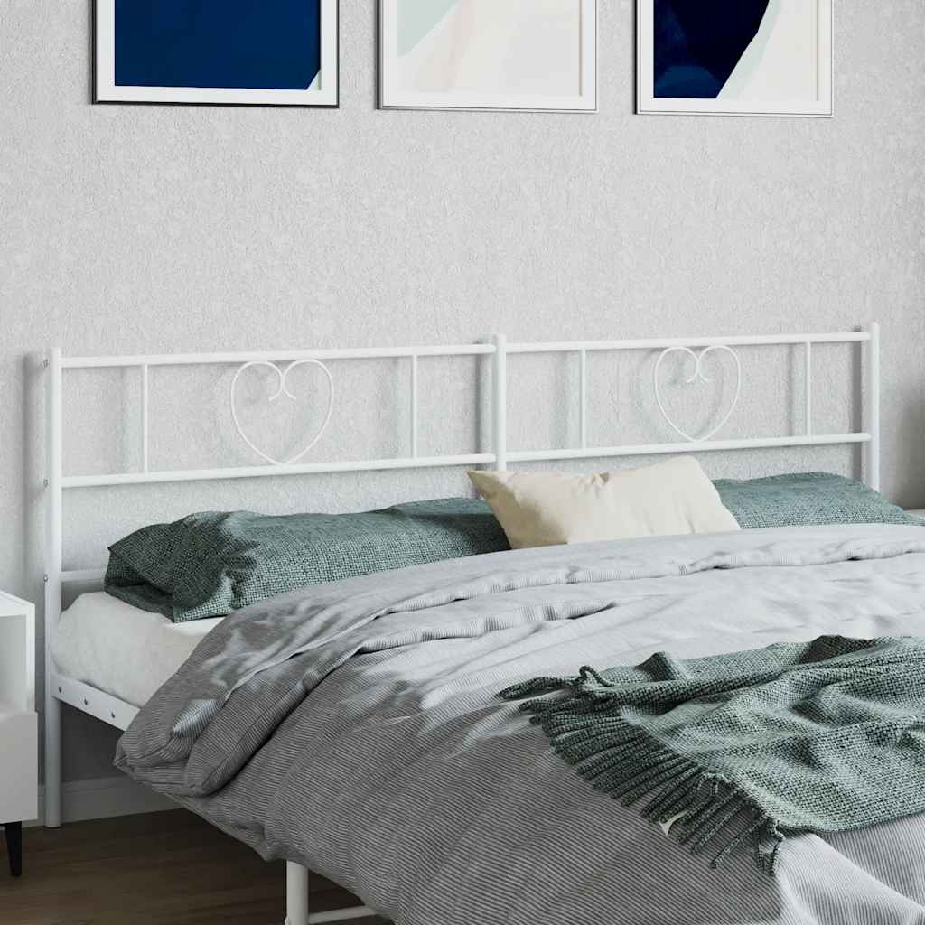 Replacement Headboard Metal White 200 Cm
