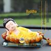 Maitreya Buddha Car Ornament: Creative Center Console Decoration for Safety and Style.