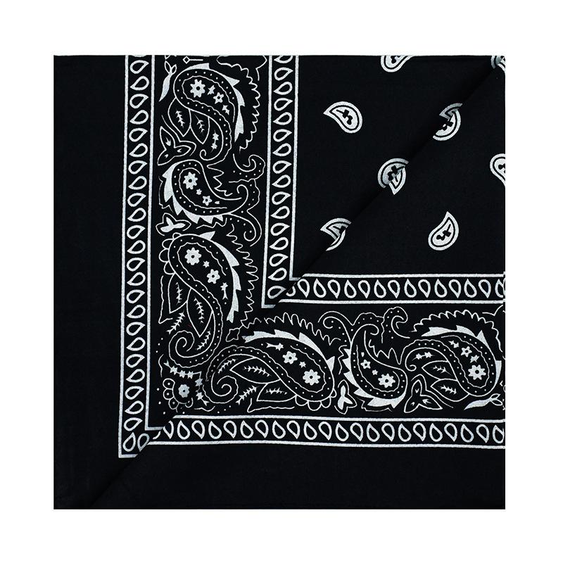 

Outdoor Hip Hop and Street Dance Multifunctional Versatile Magic Headscarf American Retro Polyester Cashew Flower Square Scarf