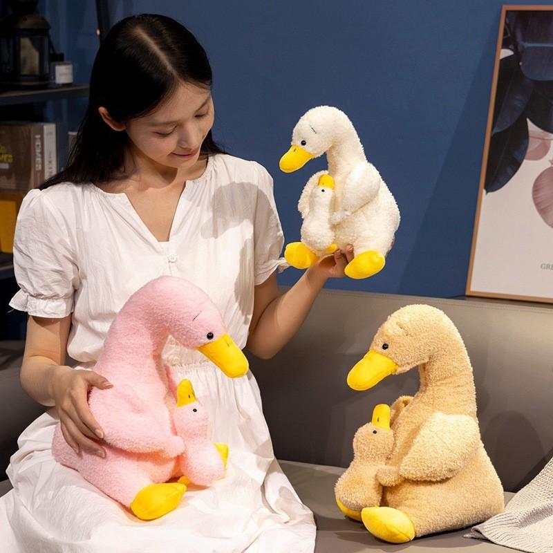 Adorable Mother And Baby Duck Plush Toy Soft And Cuddly For Kids Birthday Gift