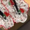 Hair Pin Strong Clamping Force Transparent Mesh Lace Clip with Cherry Decoration Half-Tied Hair Buns Side Hair Accessory