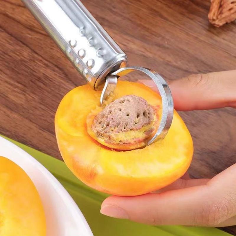 Handy Steel Fruit Pitter Peach Apple Pears Core Remover Vegetable Peeler Kitchen Gadgets Durable Durable Useful