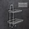 Punch-Free Wall-Mounted Stainless Steel Soap Holder with Drainage