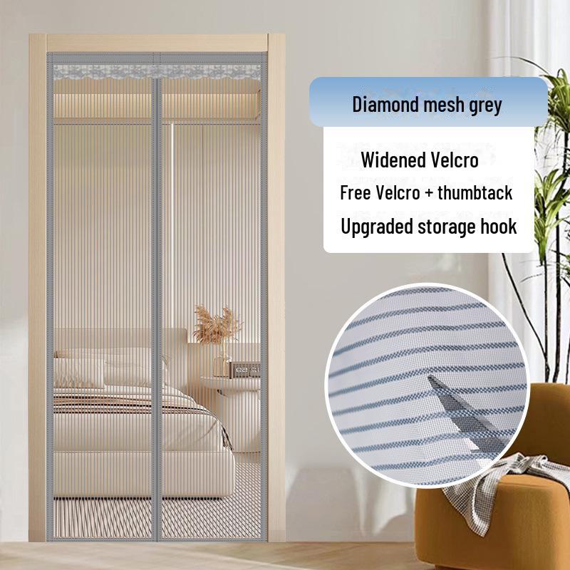 Stanzfreier magnetischer Moskitonetz-Türvorhang für Schlafzimmer
