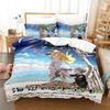 Seaside Stranger Bettwäscheset Einzelbett Twin Full Queen King Size Bettset Erwachsener Kind Schlafzimmer Bettbezugsets 3D Anime Bettlakenset