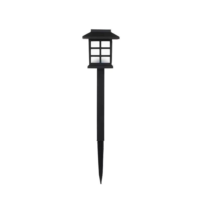 Outdoor Solar Garden Lanterns: Small Palace Chinese Atmosphere Lawn Lights with Ground Stakes