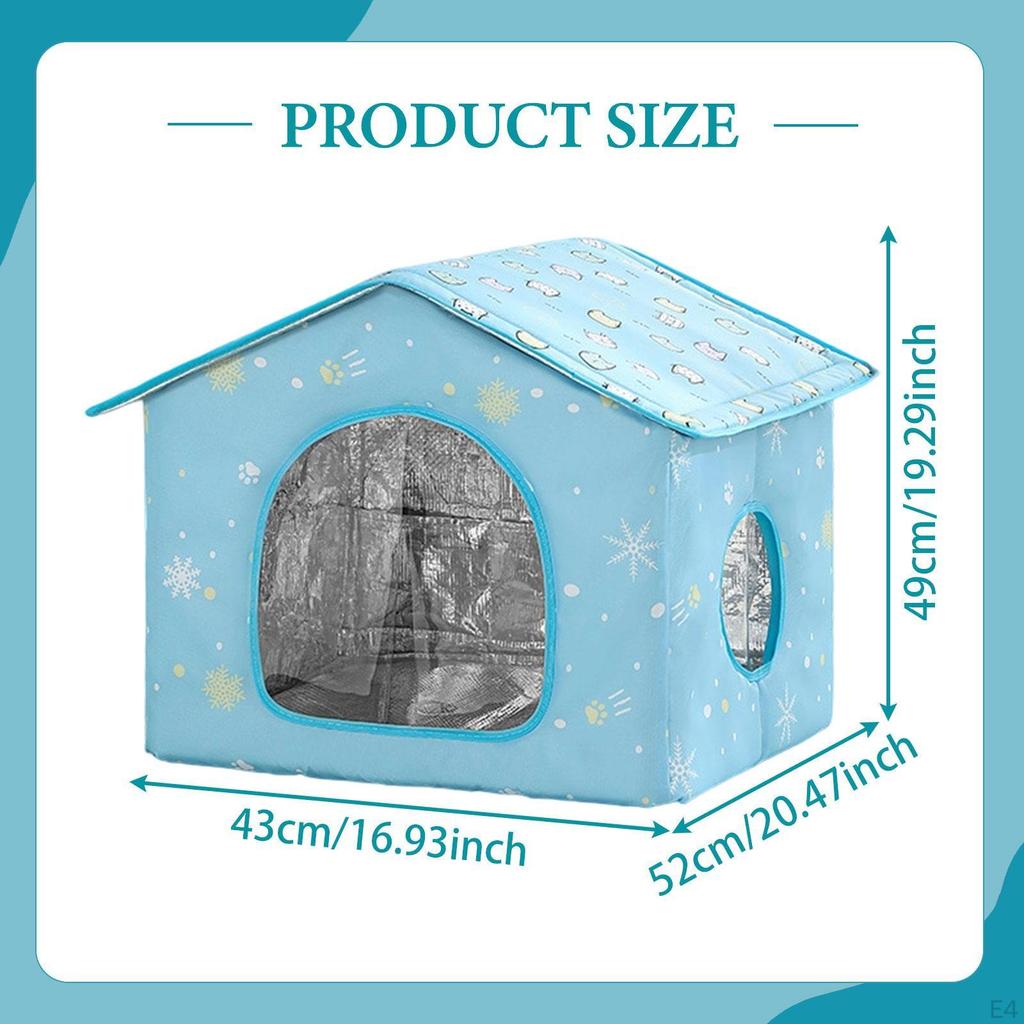 Air Conditioned Cat House for Small Pets Easy to Clean And Reusable