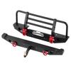 Metal FrontRear Bumper with LED Lights for Traxxax Trx4 for SCX10II 90046 110 RC Car