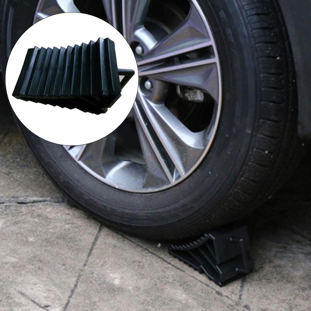 Universal Nonslip Car Truck Camper Wheel Chock Boat Motorcycle Tire Blockers Rubber Tyre Stopper Automotive Spare Parts