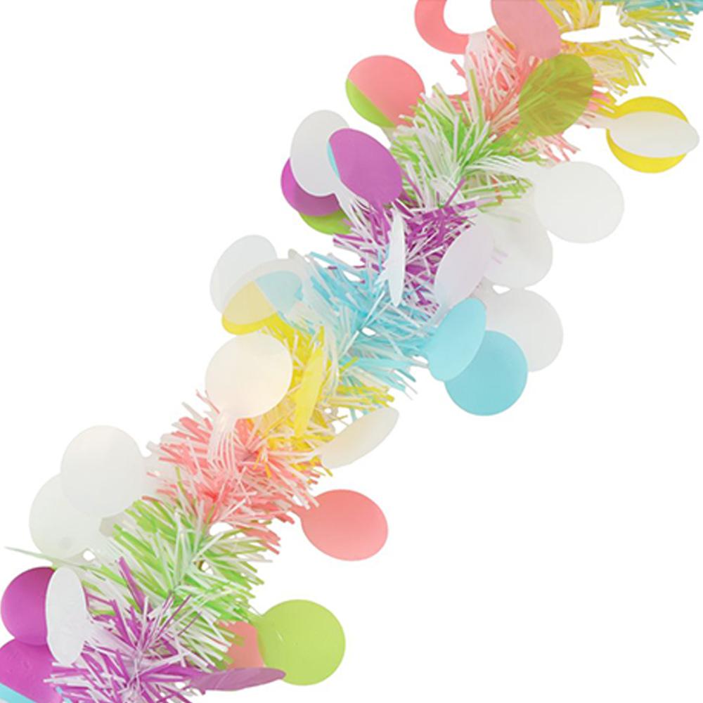 Color Stripe Easter Wreath Pendant Plastic Hanging Egg Bouquet Ornament  Easter Party