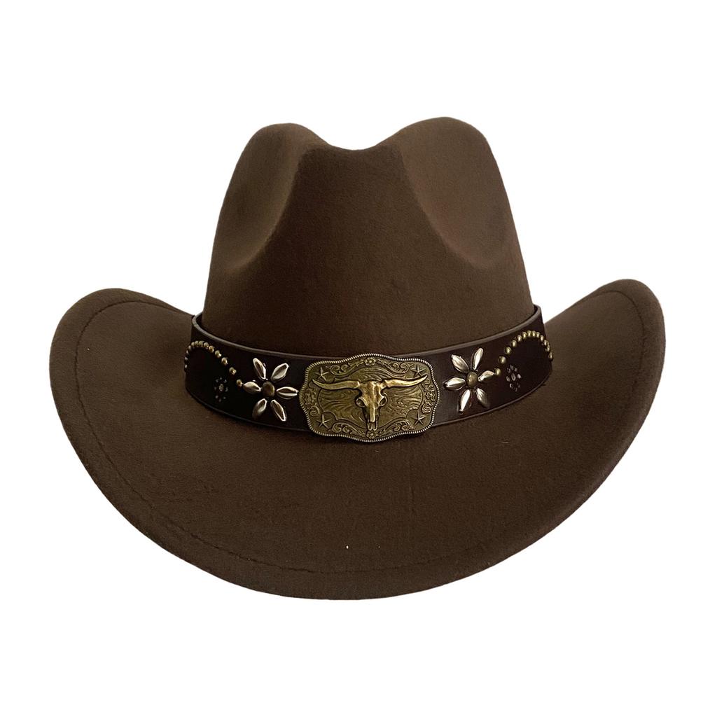 Neuer Cowboyhut im Westernstil für Männer und Frauen Retro breitkrempiger Gentlemanhut Cowgirl Jazzhut Sommer modische Sonnenhüte