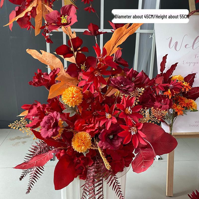 Artificial Wedding Venue Floral Decor for Aisle, Stage, and Reception