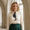 Asymmetrical Design French Vintage Bow Tie Color Contrast Knot-Free Fish Ties  Party