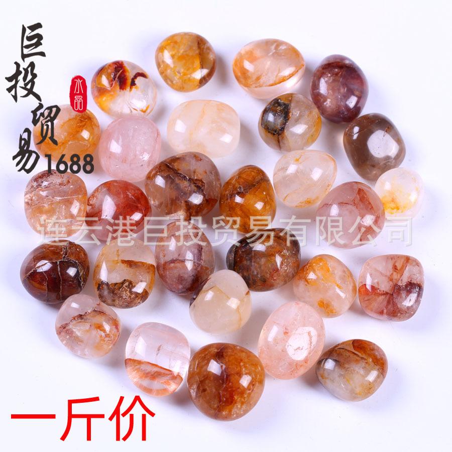 Golden Healer Yellow Rutile Quartz & Red Tiger s Eye Tumbled Stone Set