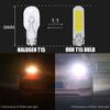 2PC Sapphire COB T15 LED W16W Clear Car Signal Light Glass Bulb 902 921 Driver Free Reverse Back Parking Lamp White 6000K 12V