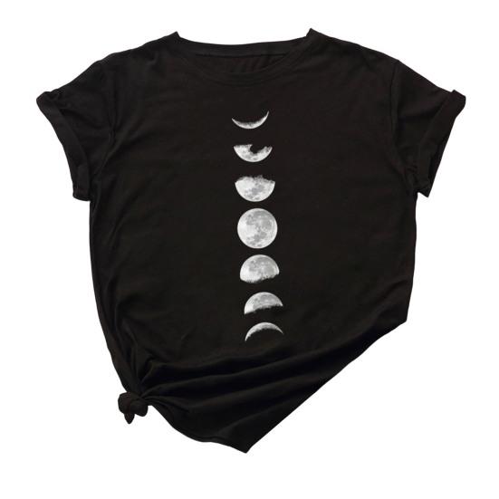 Dames Tops Ronde Hals Korte Mouw Bedrukt Ontwerp Zacht Rekbaar T-shirt Normale Pasvorm Zomer Topjes Dagelijkse Kleding