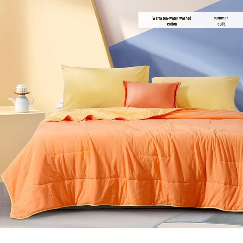 Fuanna Washed Cotton Summer Cooling Quilt 230x229cm Double