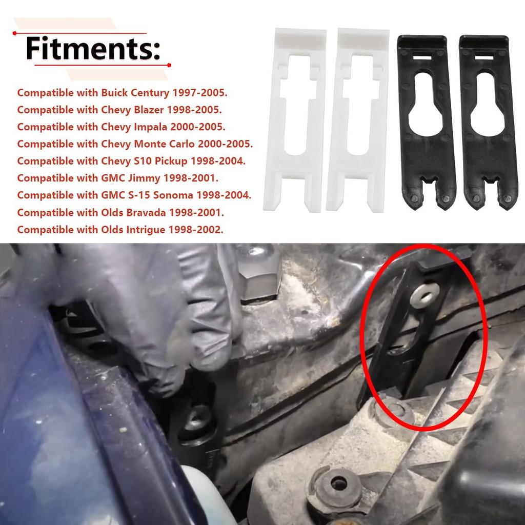 RLB-HILON 4PCS Headlight Retaining Clip Compatible with Chevy Blazer Impala Monte Carlo S10 Pickup, for GMC Jimmy Sonoma, for Buick Century Regal,