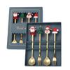 4/6pcs Stainless Steel Spoon Fork Set Gold Silver Coffee Tea Spoon Creative Tableware  Birthday Gift