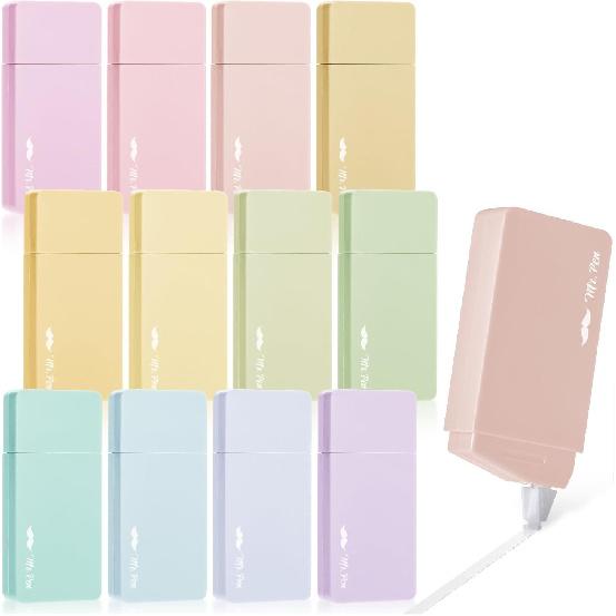Mr. Pen- Aesthetic Correction Tape Bulk, 0.2 x 236 , 12 pcs, Pastel Colors, Cute Correction Tape 6 pcs