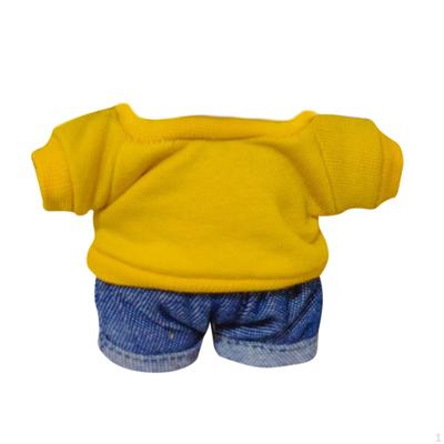 Acessório para fantasia de moletom e calça de boneca, roupas macias feitas à mão para bonecas de 17 cm