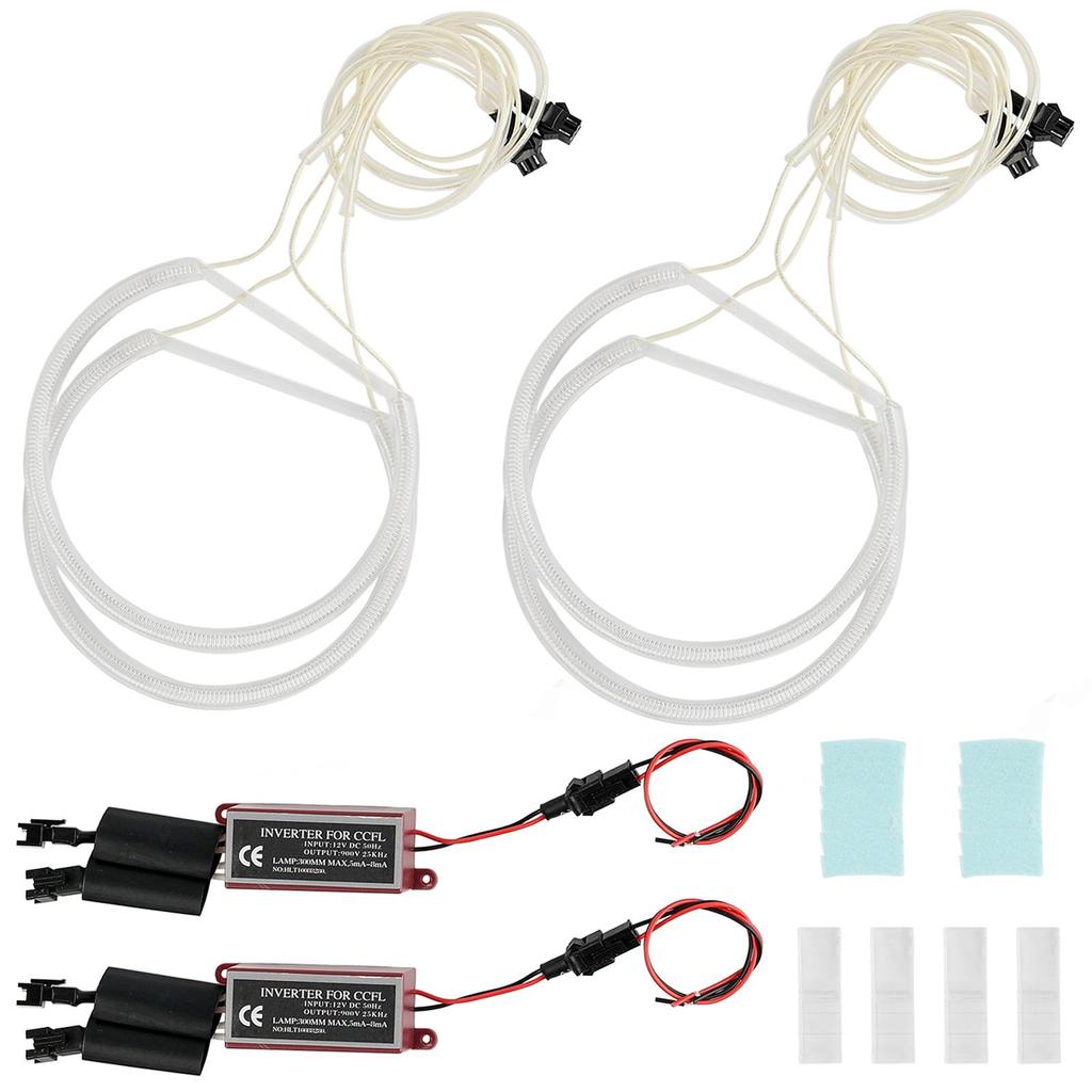 4ks/set Lampa do světlometu 131mm 146mm CCFL LED sada svítilen do auta Angel Eyes Vhodné pro BMW řady 3 E46 93-03 Tuning Denní svícení