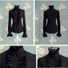 Lettuce Edge Fitted Sleeve Long-sleeve Shirt