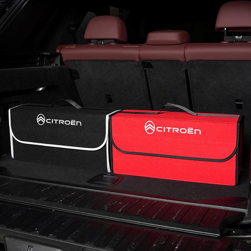 FRPM6 Large Capacity Storage Bag Car Organizer Box For Citroen C5X e-C4 X e-C3 C4 C3 C5 AIRCROSS C-Elysee C-Crosser C4 Cactus Berlingo