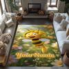 Biene Maja Personalisierbarer Namens-Teppich Perfekt für Eingangsbereiche Outdoor-Spielzimmer Küchen Rutschfester Teppich Anime Bürodekoration Geschenk für Festivals