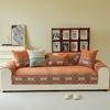 Leather Universal Sofa Cover Europe Embroidery Chenille Sofa Mat Non-slip Solid Color Couch Jacquard Combination Sofa Cushion