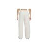 Nike Corduroy Wide-Leg Split Knit Sports Pants Women Bottoms White DQ5922-104