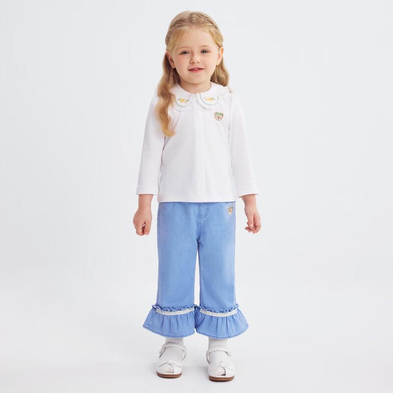 PawinPaw Cartoon Bear Baby Girls' Polo T-Shirt