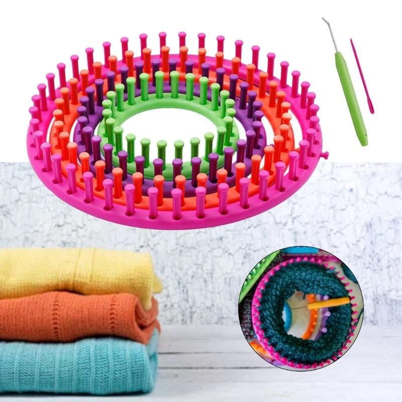 Vävning Vävstickningskit DIY Symaskinsverktyg Tröja Strumpa Mössa Halsduk Halsdukar Tillverkare Handgjorda Hantverk Vävning Flätning