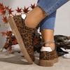 Women's Spring-Autumn Leopard-Print Casual Training Shoes.