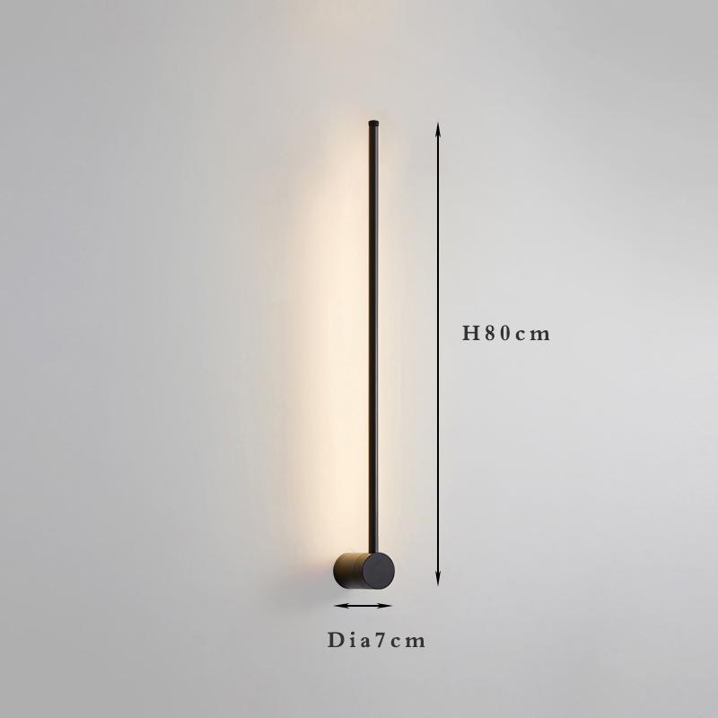Fumi  Contemporary Long Strip Wall Lamp,  Led  Minimalist Indoor Wall Light For Indoor Living Room Bedroom,dining Room,bathroom
