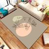 Boho Minimalist Abstract Line Art Area Rug Modern Aesthetic Boho Print Carpet Non-Slip Washable Floor Mat Living Room Bedroom