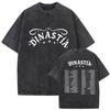 Peso Pluma Dinastia Tour  Vintage Washed T Shirt Unisex Women Summer Oversized High Quality Cotton Tshirts Loose Clothing Tees