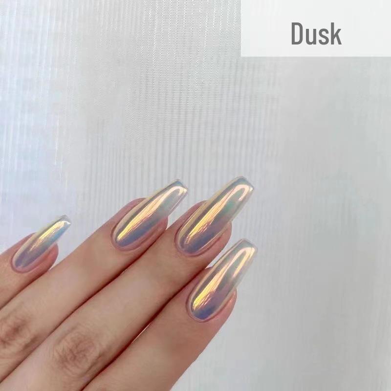 Набор серебряной пудры для ногтей  Волшебное зеркало : Лунный камень, Небесное Зеркало, Аврора