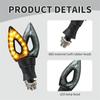 4pcs Universal 12 V LED Motorcycle Mini Indicator, Micro Indicator, Amber, Waterproof Running Light Indicator,for Street Bike,  Moped Scooter