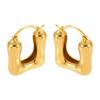Qiong Yao 18K Gold-Plated Eco-Friendly Copper U-shaped Geometric Minimalist Earrings - Fade-Resistant