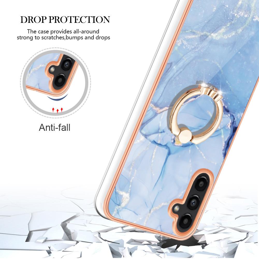 YB IMD Series-17 Style-E For Samsung Galaxy A35 5G Cover Kickstand Electroplating TPU Phone Shell