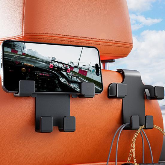 Yousheng Car Seat Back Hooks for Headrest, Multifunctional Hanging Organizer, Auto Interior Hook for Purse Bags Groceries