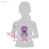 Sanei Boeki Splatoon 3 ALL STAR COLLECTION Octopus (S) Purple Plush Toy, 10.5cm W X 6cm D X 22cm H, SP35