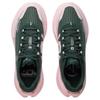 Li Ning De Lu Series Cushioning Slip Resistant Abrasion Resistant Rebound Low Top Running Shoes Women's Green Pink ARNU010-1