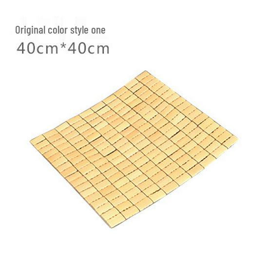 Bamboo Summer Mahjong Seat Cushion - Breathable Cool Mat for Office Chair, Stool, Car, or Home