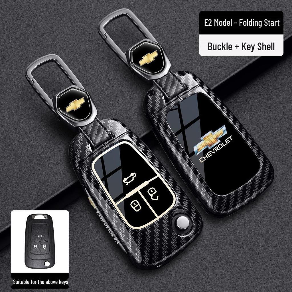 Chevrolet Schlüsselabdeckung für Cruze, Cavalier, Malibu XL, Equinox, Trax (Kohlefaser)