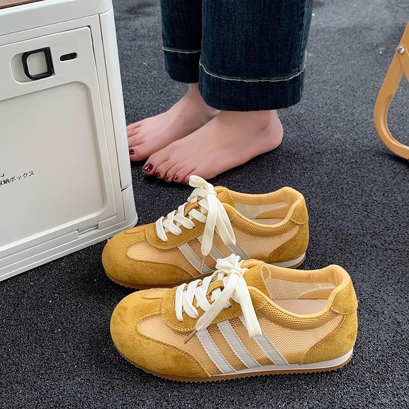 Popular German training shoes women's shoes women's 2025 spring new spring and autumn models versatile casual flat Forrest Gump shoes board shoes