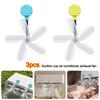 3Pcs Adjustable Angles Air Conditioner Exhaust Fan  for Bedroom/Living Room/Office