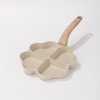 Heart-Shaped 4-Hole Non-stick Frying Pan